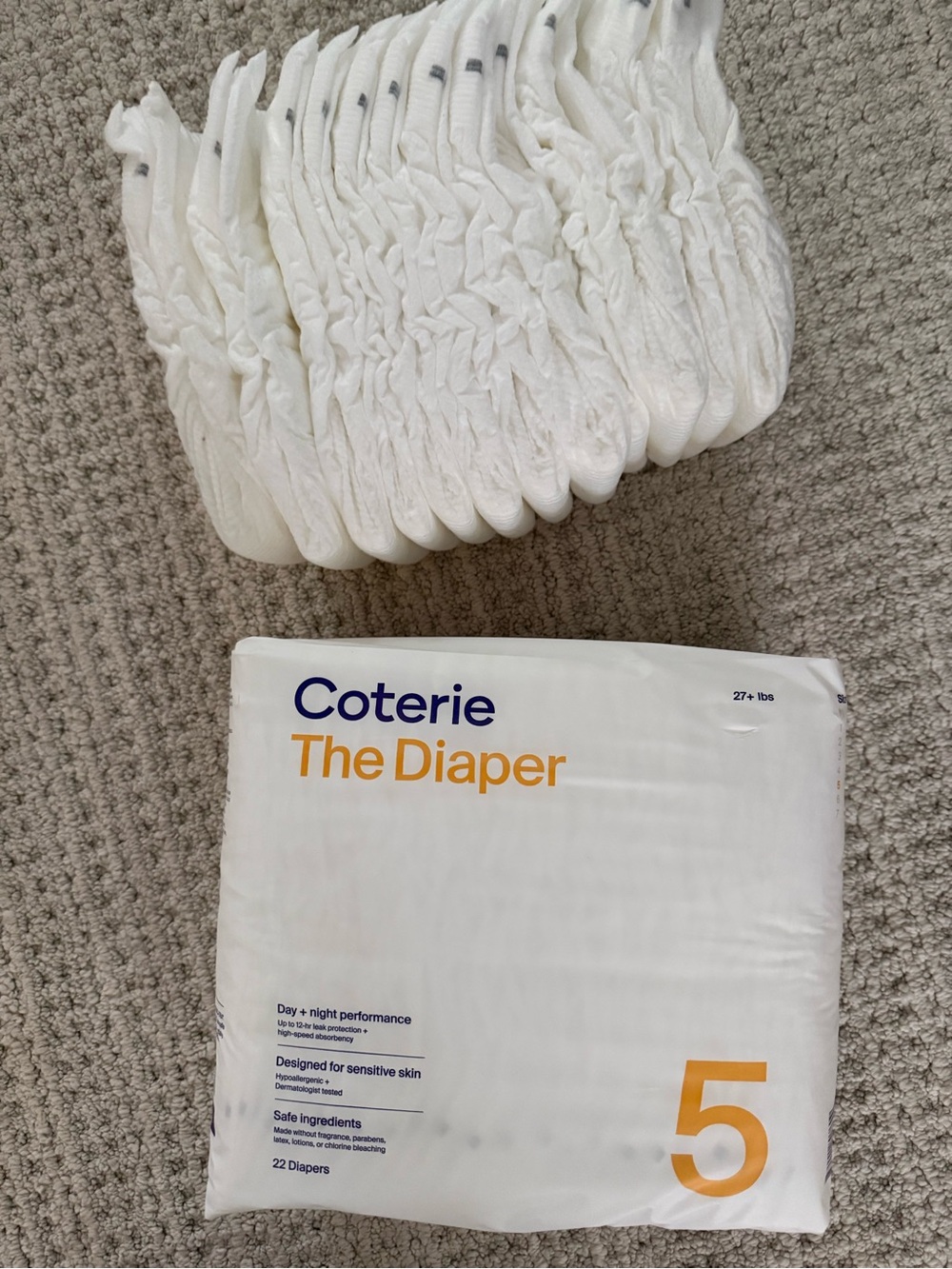 NWT Unopened Coterie Size 5 Diaper Pack